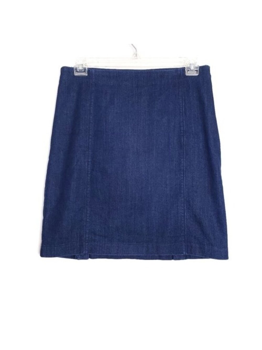J. Jill Denim Mini Blue Jean Skirt Button Detail Women's Size 10 Missy